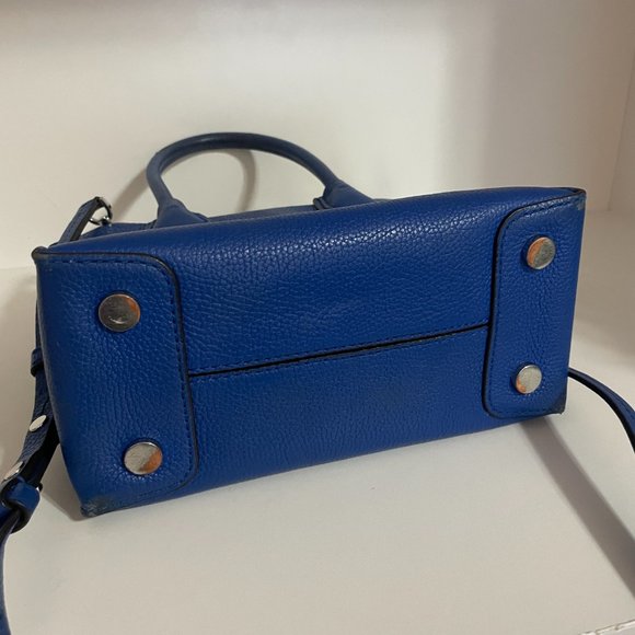 MICHAEL KORS Mercer Electric Blue Pebbled Leather Medium Messenger Bag & Wallet - Picture 6 of 15